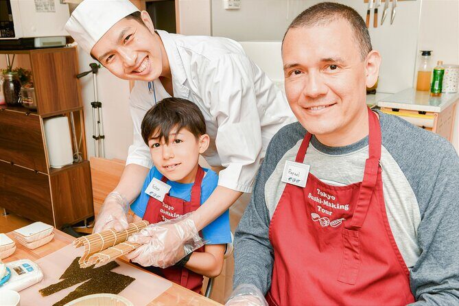 Kid-Friendly Sushi Making Class in Tokyo (English-Led) - A small-group class where kids can actually roll