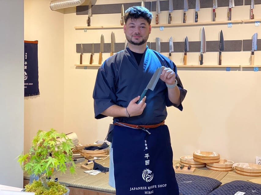 Kyoto: Beginner Knife Sharpening & Handle Fitting Workshop - Handle fitting with fire and magnola wood: the part that surprises people