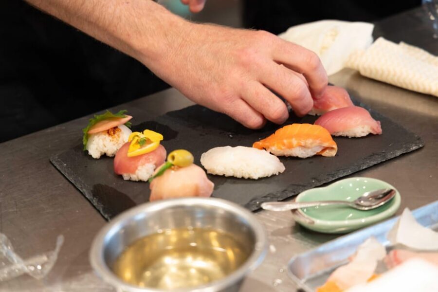 Kyoto: Enjoy Sushi & Market Tour! Best for Family & Couple! - Making nigiri, temari, and temaki: your hands learn what your eyes can’t