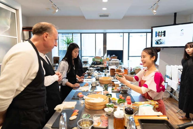 Kyoto: Enjoy Sushi & Market Tour! Best for Family & Couple! - The meal, dessert, coffee, and optional sake/beer