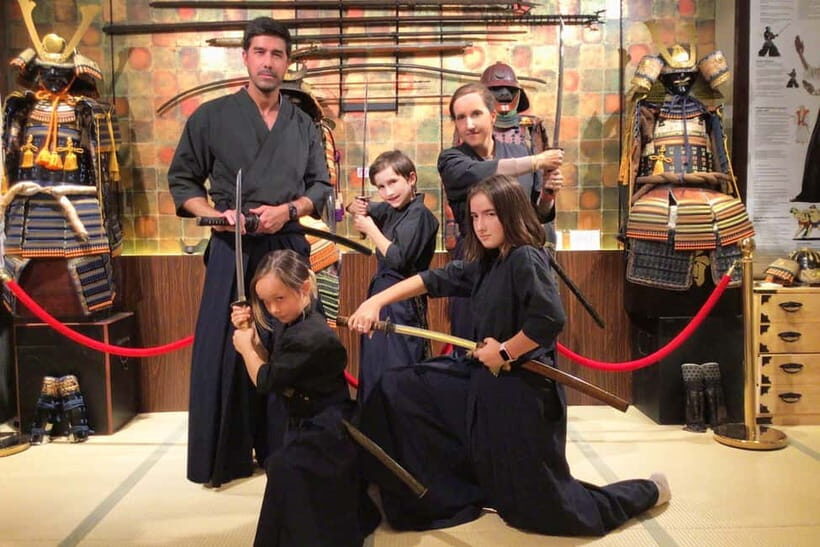 Kyoto : Family-Friendly Sword Lesson at Samurai Ninja Museum - Suiting Up in Hakama, Helmet, and Armor (So It Feels Real)
