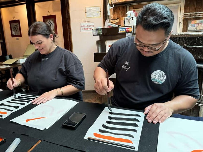 Kyoto: Japanese Calligraphy Workshop - What you actually learn: brush control that makes kanji look better