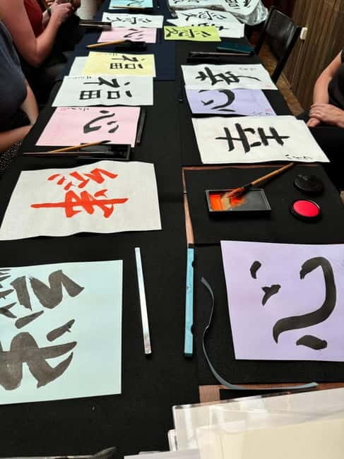 Kyoto: Japanese Calligraphy Workshop - The take-home masterpiece: photos, gallery time, and keepsake details