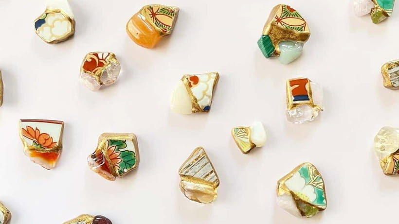 Kyoto: Kintsugi Jewelry Workshop with Natural Stones - What you make: kintsugi jewelry from pottery shards and natural stones