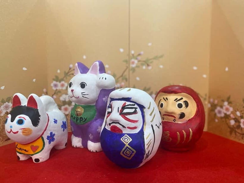 Kyoto: Make Your Own "Daruma" Craft & Painting Workshop - Daruma, lucky cat, Kitsune, and friends: the meaning behind what you paint