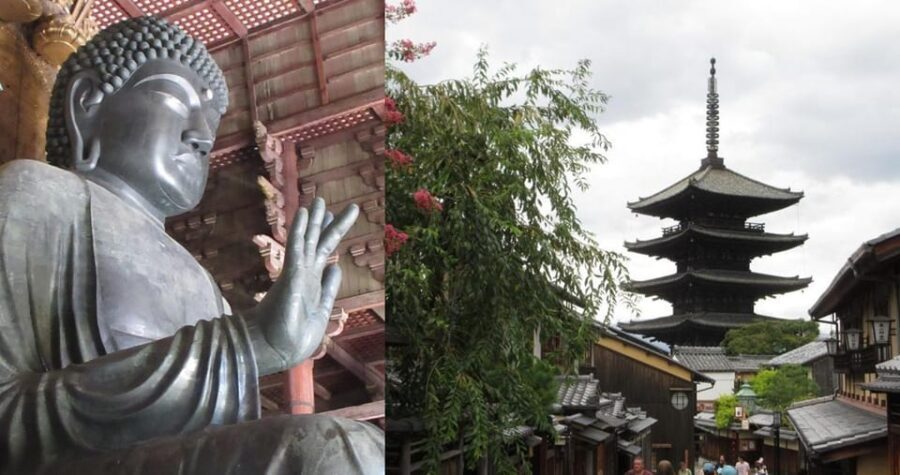 KYOTO-NARA: Giant Buddha Deer Pagoda "Geisya" (Italian, full day) - Back to Kyoto: a real break at the station