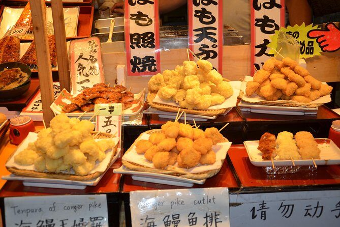 Kyoto Nishiki Market Tour - What you’ll actually eat: sashimi, tofu, macha, dashi, tamagoyaki, and seafood
