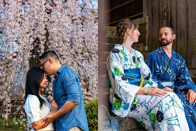 Kyoto Private Kimono Photoshoot for Couple and Solo - Keage Incline: the photo with distance and drama