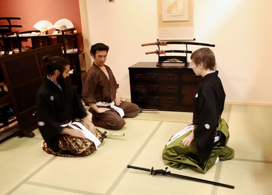 Kyoto: Samurai Sword Class by Experts in Traditional Arts - What you actually get: costume photos, tenugui towel, and the certificate