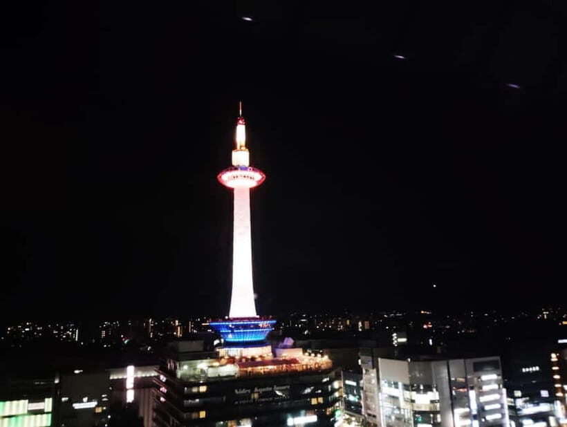 Kyoto: Station and Tower Night Tour with Light Show - Kyoto Station after dark: architecture you can use
