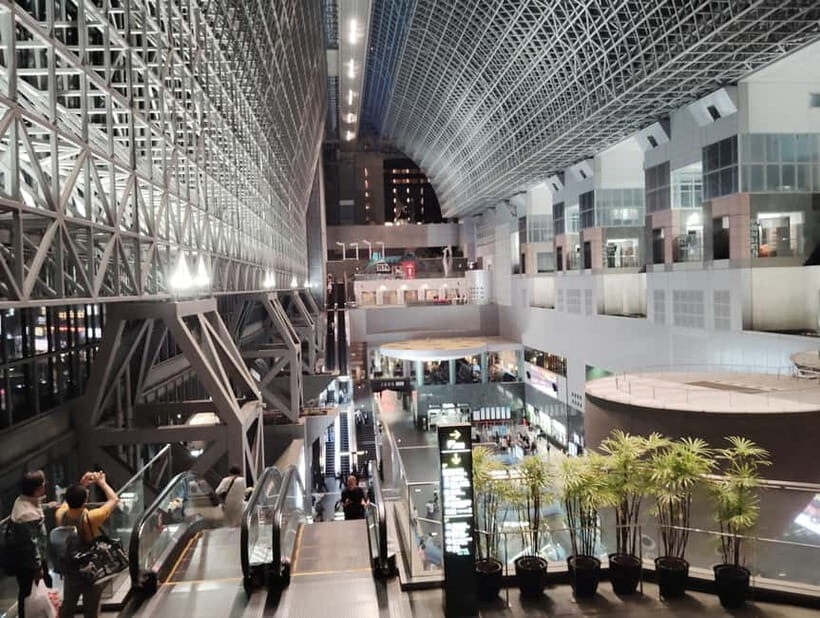 Kyoto: Station and Tower Night Tour with Light Show - Rooftop garden and illuminated atrium: the station’s best angles
