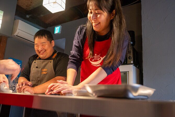 Kyoto Udon and Tempura Cooking Class with Professional Chefs - The best part: eating your udon, sushi, and tempura (plus mini sake)