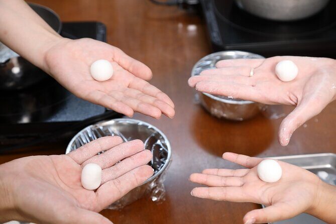 Kyoto Wagashi(Japanese sweets) Cooking Class near Fushimiinari - Desserts You Might Make: Black Sesame Mochi and Mitarashi Dango