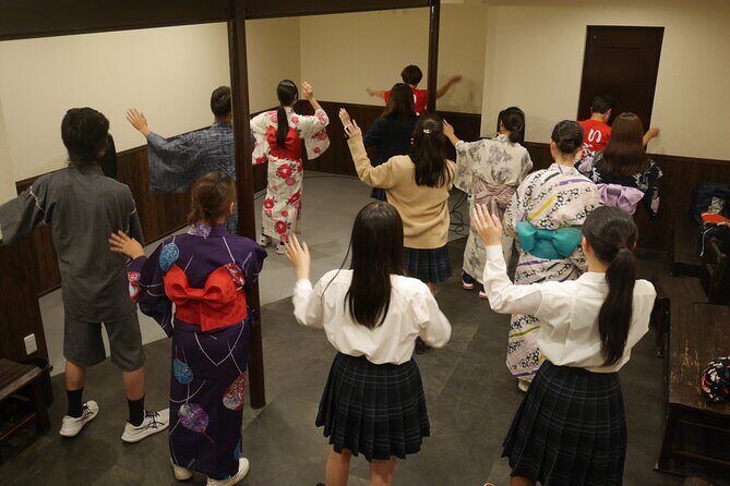 Let’s Dance Bon Odori Japanese folk Dance near Tsutenkaku - The rhythm part: how the instructor teaches Bon Odori (and why it works)