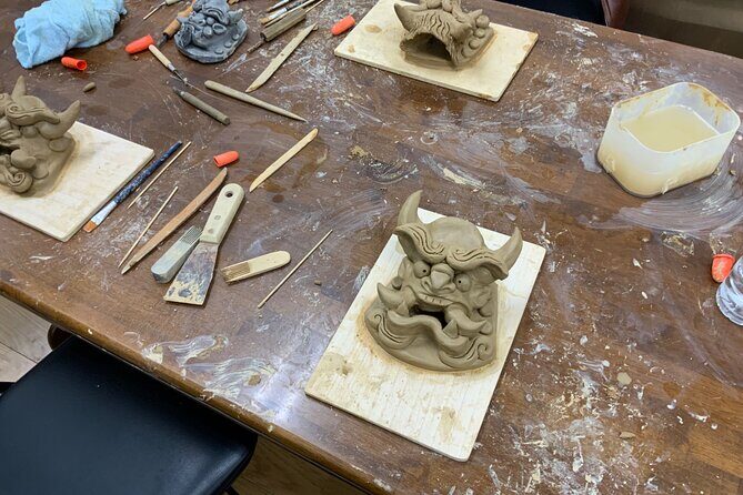 Let's make only one original onigawara in the world - From clay to a demon face: what you do in the 2-hour workshop