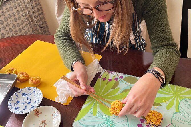 Let's make Wagashi at private home in Yokohama, suburban Tokyo - The matcha moment: why the pairing is built into the lesson
