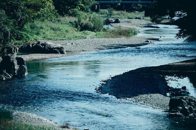 Little Adventure with Cycling in Tokyo No. 1 Crystal Clear River - River trekking in waterproof gear: the hidden waterfall walk