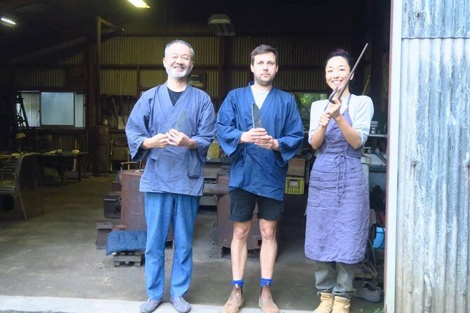 Make your own kitchen knife with a master blacksmith in Shimanto - Engraving: Make It Personal (Wedding, Trip, or a Message)