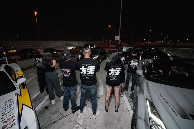 Membership Car Club GTR35 LibertyWalk Daikoku car meet photoshoot - Rainbow Bridge and Odaiba Bay views: the photo stop that makes sense