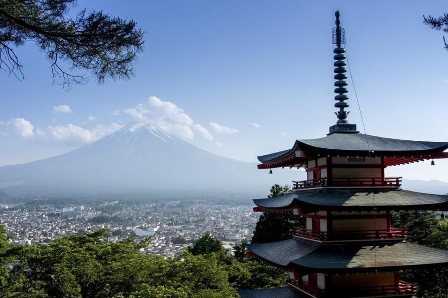 Mount Fuji - Private Tour with English Speaking Chauffeur - Chureito Pagoda photos and the memorial meaning
