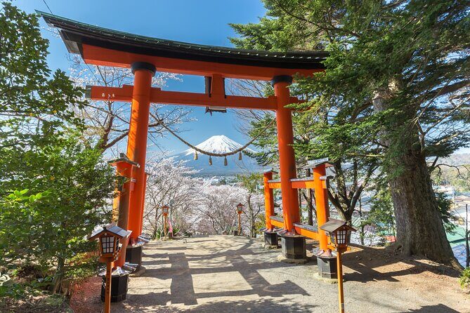 Mt Fuji Customizable Private Tour English Speaking Driver Pick-up - Arakura Fuji Sengen Shrine and the Chureito Pagoda frame