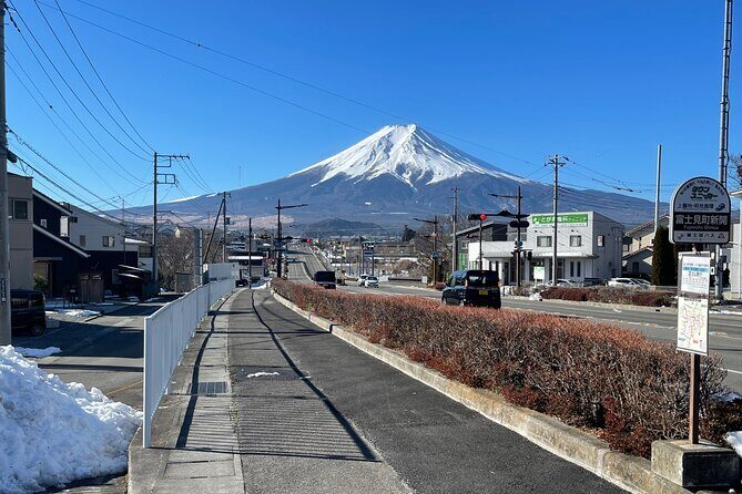 Mt FUJI - Panoramic Tour w/ Hoto Lunch, JP Sake & Onsen tatto OK! - Nishikatsura-cho: your first real look at Fuji