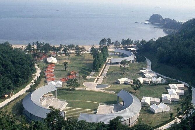 Naoshima Day Tour from Uno Station with Cycling or Public Bus - Port-to-island art stops: Red Pumpkin Round and I❤湯