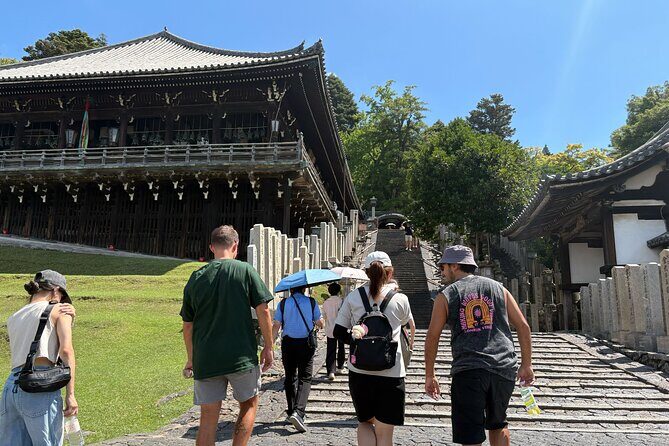 Nara Highlight Walking Tour with Furoshiki Experience with Lunch - Tamukeyama Hachimangu: a small shrine with a clear job