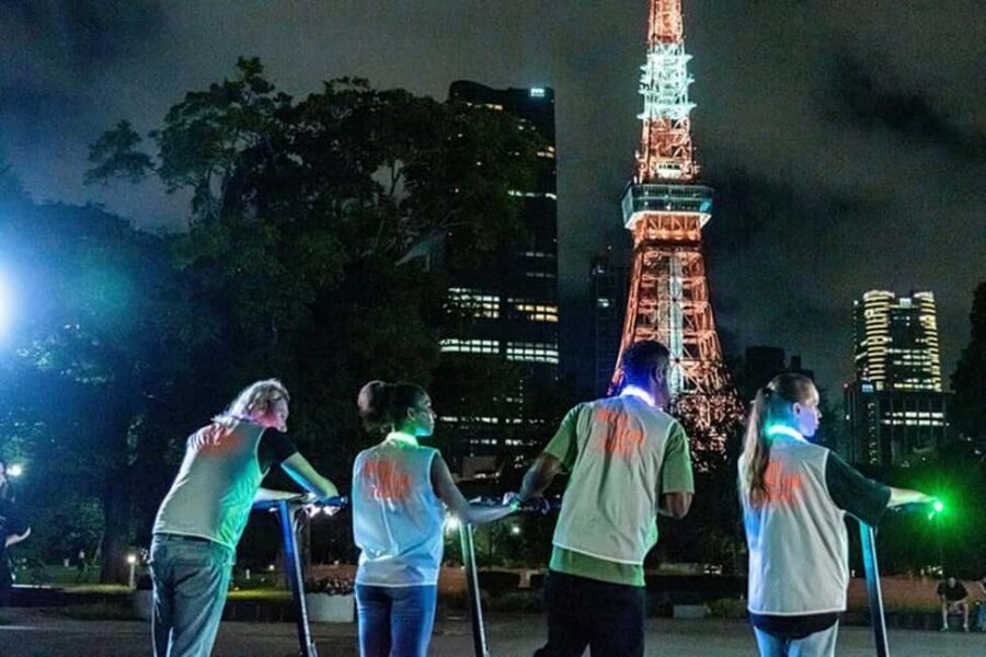 Night E-Scooter Ride to Tokyo Tower - No License Needed - Key things that make this Tokyo Tower night ride special