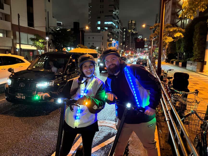 Night E-Scooter Ride to Tokyo Tower - No License Needed - Price and time: is $56 worth it for 2 hours?