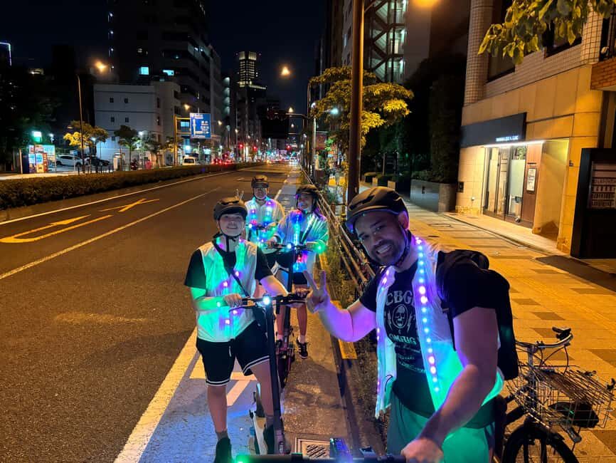 Night E-Scooter Ride to Tokyo Tower - No License Needed - The workshop and viewpoint pass: learning the ride without killing the night