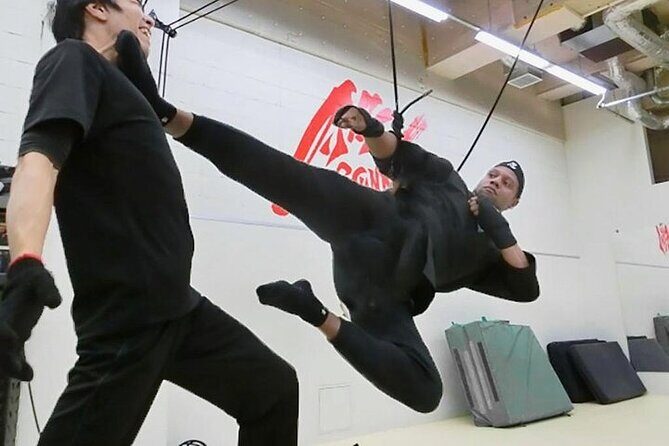 Ninja Wire Action Experience - The harness, costume, and clothing rules: how to dress for wire action
