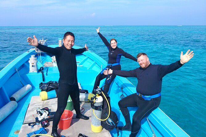 Okinawa: Scuba Diving Tour with Wagyu Lunch and English guide - Sesoko Jima: tunnels, caverns, and wildlife that feels close