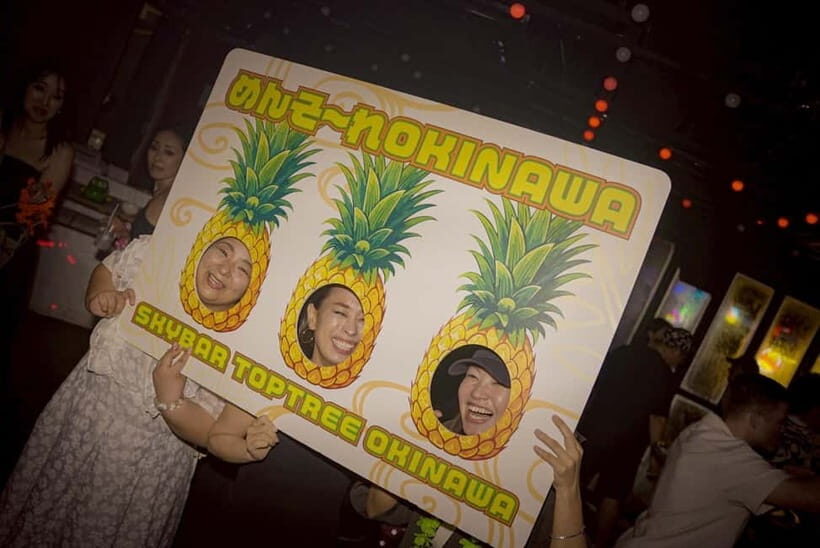 Okinawa:Sky BAR TOPTREE Nightclub Entry Ticket+Drink & VIP - Nightlife Shift: From Food Hall to DJ and Dance-Floor Mode