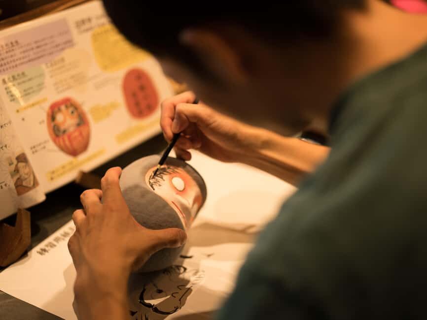 Osaka Daruma Workshop — Paint Your Own Good-Luck Daruma - Finding DARUMA CLUB Near Dotonbori and Kuromon