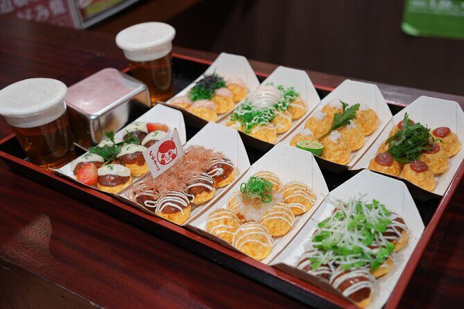 Osaka Delights: Traditional Japanese Food Tour - Kushikatsu Yokozuna Hozenji: okonomiyaki and crispy skewers in one stop