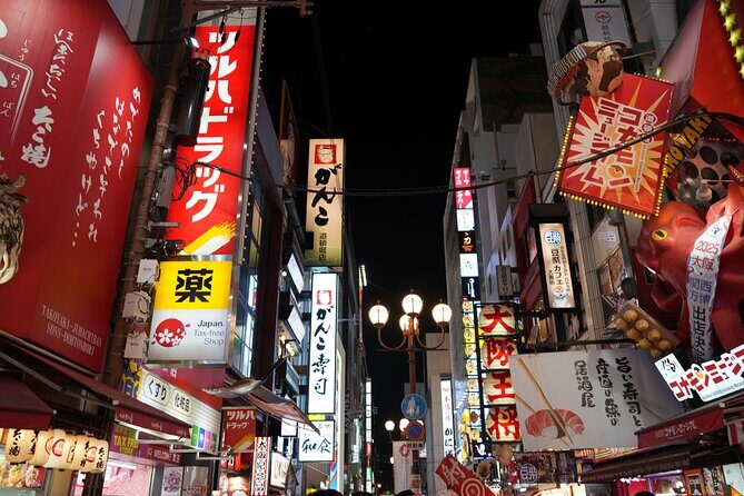 Osaka Delights: Traditional Japanese Food Tour - Dotonbori neon and Ebisu Bridge: photo stops with real atmosphere