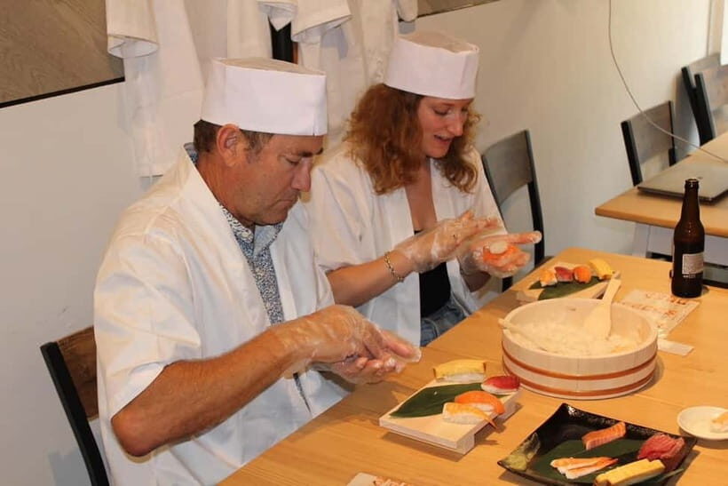 Osaka Dotonbori: Vegan/Vegetarian Sushi Making Experience - The fun stuff: sushi cosplay, photos, and the photo-op logic