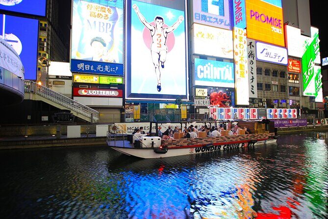 Osaka Dotonbori Wonder Cruise - What you’ll actually see: Dotombori Glico Sign and canal views
