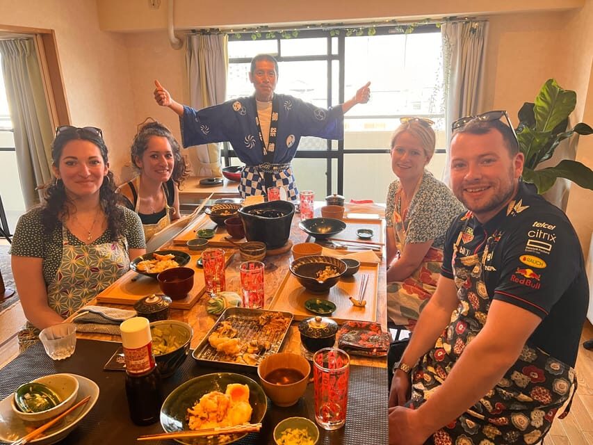 Osaka: Gluten-Free Ramen and Gyoza Cooking Class - Your meal: eating what you made, in a cozy dining setup