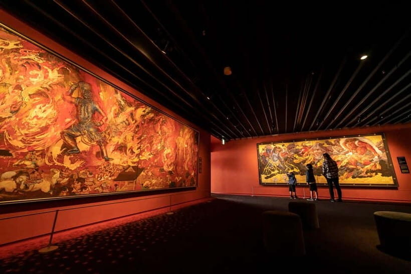 Osaka: Koji Kinutani Tenku Art Museum Entry Ticket - A 3m x 14m Round Screen That Turns Paintings Into Performance