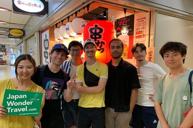 Osaka Night Walk : Discover Umeda Food and Pub - The real star: four drinks plus multiple food moments, including takoyaki