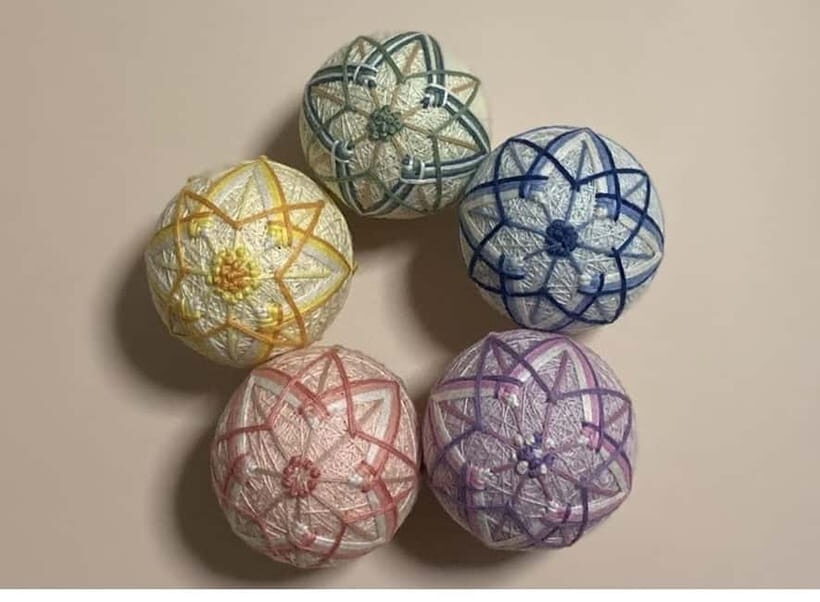 Osaka: Temari Embroidery Workshop - The 2-Hour Flow: From Temari History to Your Stitched Pattern