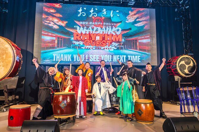 OSAKA:Feel the Power! Learn Taiko Drum from Professionals - Gear, costume, and the stage performance you take home