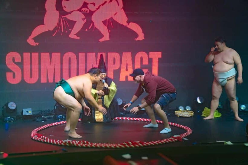 Osaka:SUMO BEATS SHOWCASE: Taiko Drum and Wagyu burger! - Learning sumo through technique, history, and body language