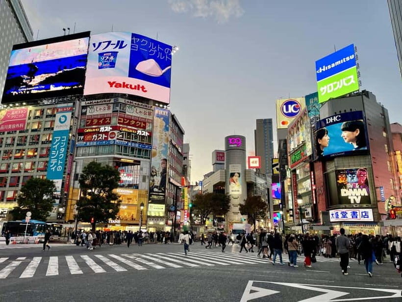 Perfect Start for your Japan Trip - Private Tour in Tokyo - Shibuya Crossing plus Miyashita Park: the crowd, managed