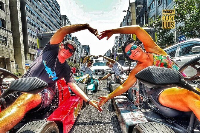 Premium Go-Kart Experience Through Osaka’s Best-Known Landmarks - The carts, the guide, and the language advantage