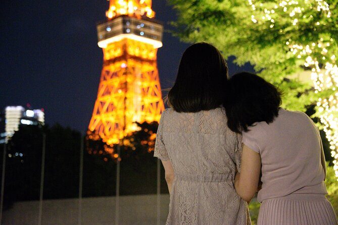 Private Tokyo Night Tour - Daiba and the neon ferris wheel show in Odaiba