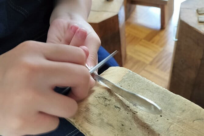 Pure Silver Spoon Making Workshop in Kyoto - Language Help and Private Workshop Style