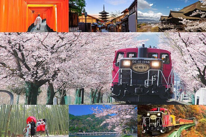 Sagano Romantic Train & Arashiyama, Kiyomizudera, Fushimi Inari Taisha Day Tour - Price and What You’re Buying for $82.78